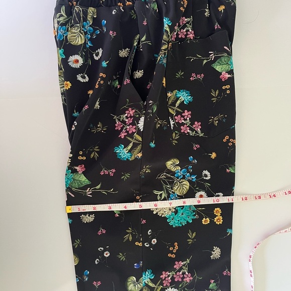 KANGSISTER Floral Pant Suit Black Multicoloured Separates Garden Party - Picture 12 of 16